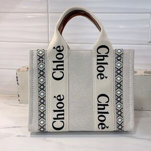 Cream and Black Women's Bag